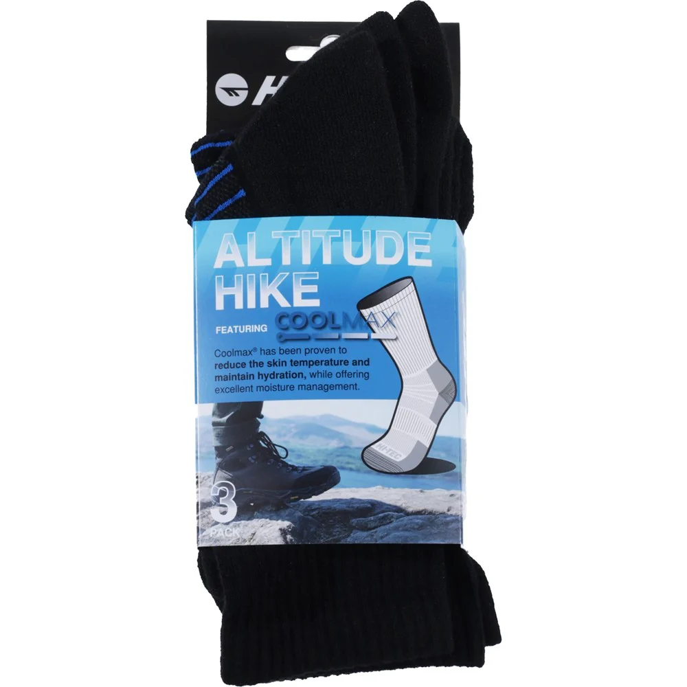 Unisex Altitude Hike Coolmax 3 Pack Socks - Image 3
